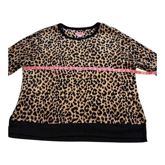 Kate Spade Velour Leopard Print Long Sleeves Lounge Top Women’s Size XL - Picture 10 of 13